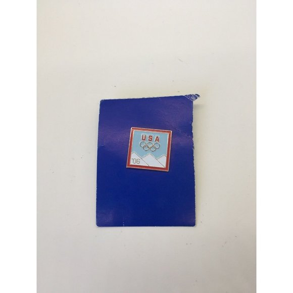 2006 Turin Italy Olympic Games Pin TEAM USA '06 America Pride Red White Blue - Picture 1 of 4